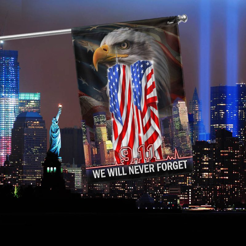 Herohonorgear Patriot Day 911 Flag We Will Never Forget September 11th Memorial Flag